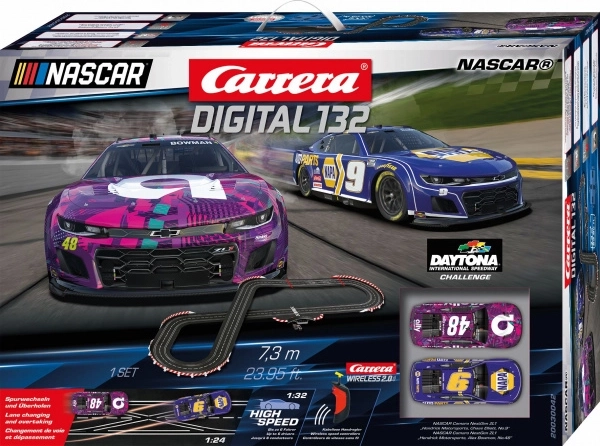 Pista Slot Carrera Digital 132 NASCAR Camaro Next Gen ZL1 7,3 m