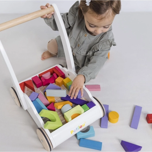 45 cubi arcobaleno in legno