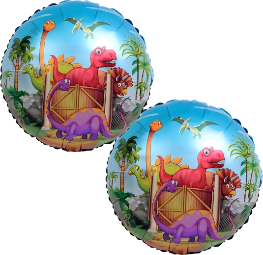 Set di palloncini di compleanno dinosauro 5 pz