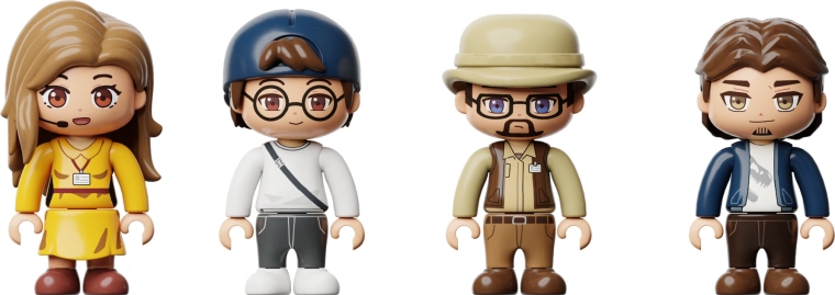 Minifigure per storie e gioco