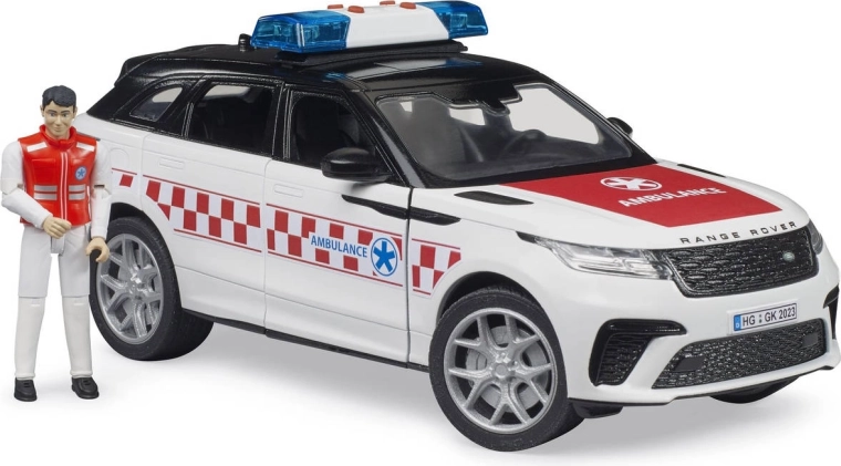 Ambulanza BRUDER Range Rover Velar con luci e suoni