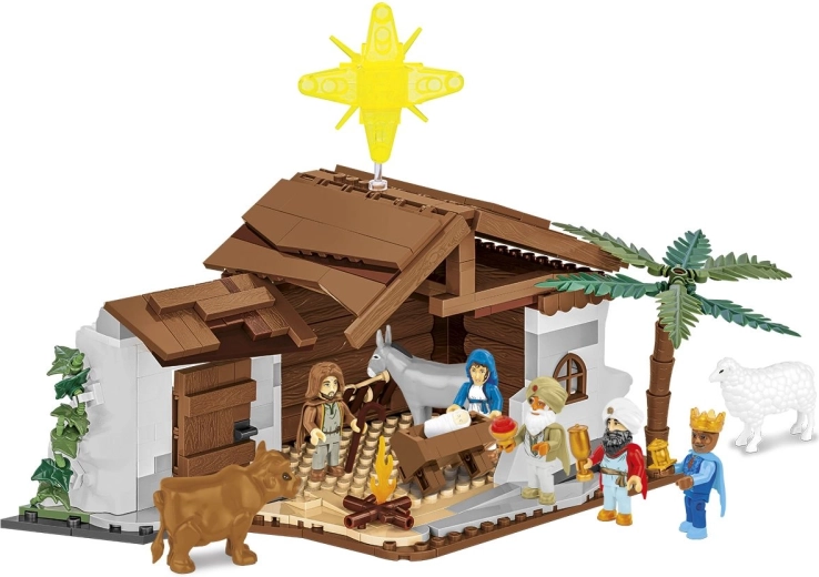 Presepe tradizionale ricco di dettagli