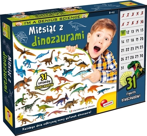 Lisciani I'm a genius Un mese con i dinosauri – kit educativo per 31 giorni