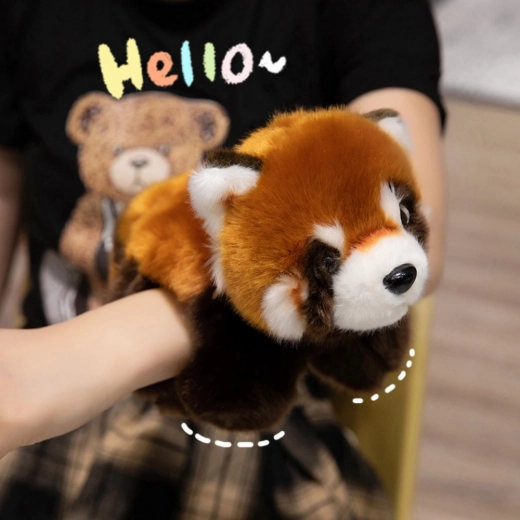 Portachiavi con panda di peluche