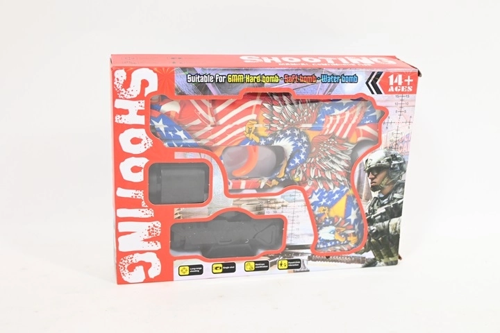 Pistola a molla per palline gel da 6 mm con accessori