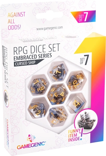 Gamegenic dadi RPG poliedrici Embraced Series Cursed Ship – set da 7 pz