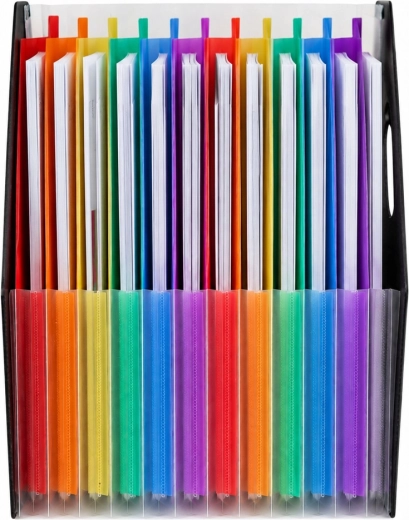 13 scomparti colorati per una classificazione rapida