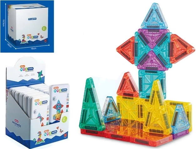 Costruzioni magnetiche Mini Magnetic, 32 pezzi