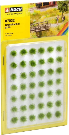 Noch ciuffi d’erba Mini Set verdi 42 pz