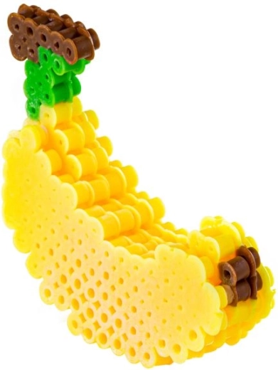 Modello 3D di banana con perline termoadesive