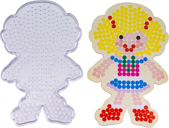 Sagoma della bambina e base per una composizione precisa