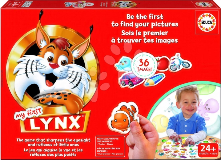 Educa My First Lynx – gioco di osservazione con immagini per bambini (36 carte)