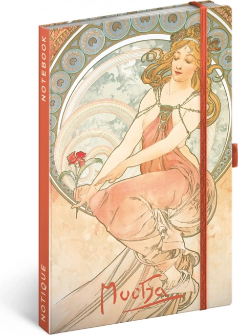 Notes NOTIQUE Alfons Mucha – Pittura, righe 13 × 21 cm