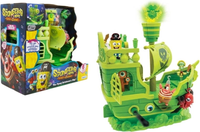 SpongeBob – nave pirata Olandese Volante con 6 personaggi