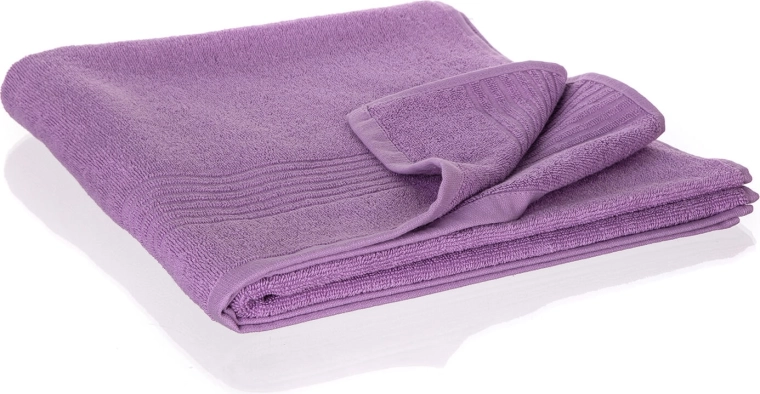 asciugamano Loris 70 × 140 cm lilla chiaro cotone 480 gsm