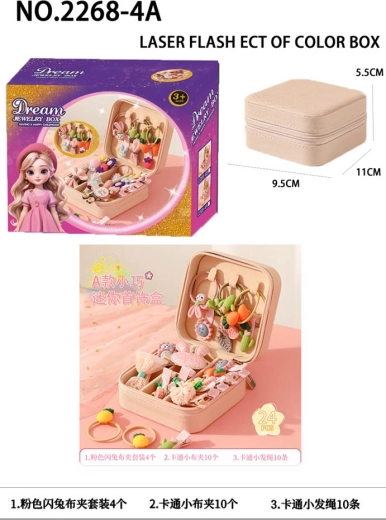 Mega set di fermagli e accessori per capelli con portagioie