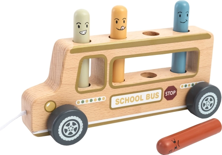 Autobus da tirare con cordino
