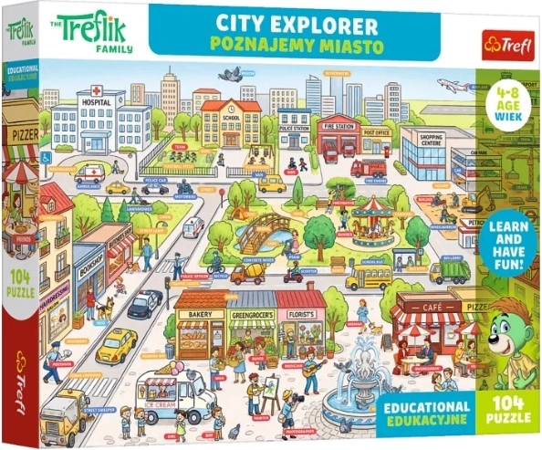 Puzzle edu 104 pezzi Poznajemy miasto