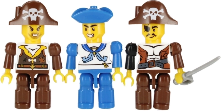 Tre minifigure per il gioco narrativo