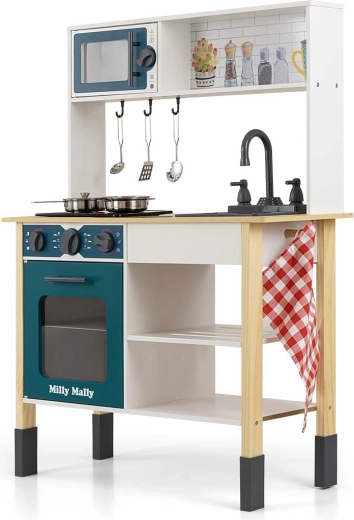 Cucina giocattolo in legno per bambini Milly Mally Astrid ocean