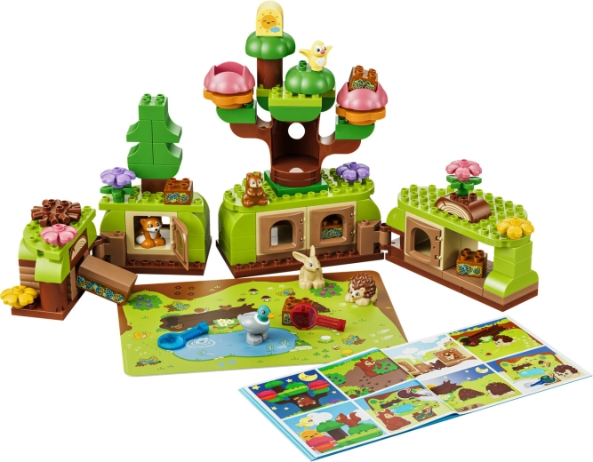 Un mondo del bosco che i bambini costruiscono da soli