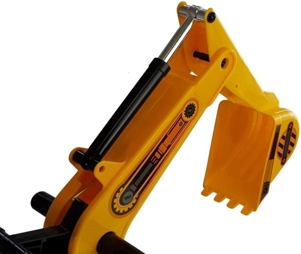 Braccio mobile con benna per giocare al cantiere
