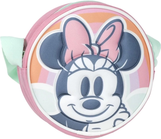 Borsetta a tracolla per bambina Minnie con chiusura a zip
