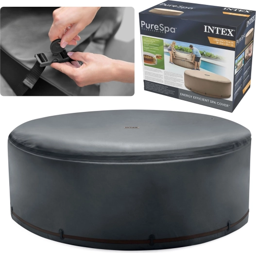 Coperchio isolante Intex PureSpa per vasca idromassaggio gonfiabile rotonda