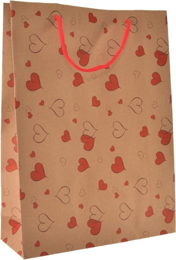 Borsa regalo con cuori