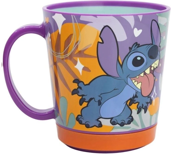 Bicchiere di plastica sicuro Stor Lilo e Stitch Smartgrip 410 ml - 1 pezzo