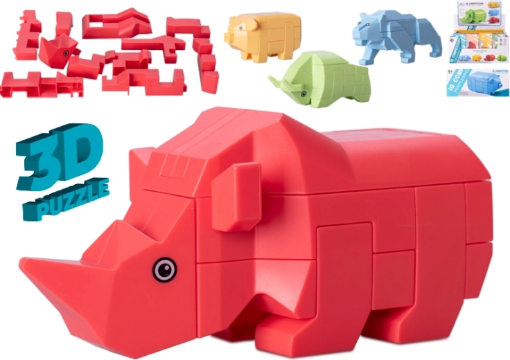Puzzle 3D animali – set educativo per bambini dai 6 anni