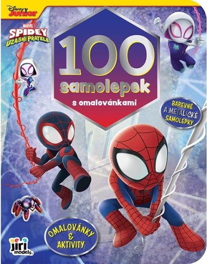Album di adesivi con pagine da colorare Spidey (100 adesivi)
