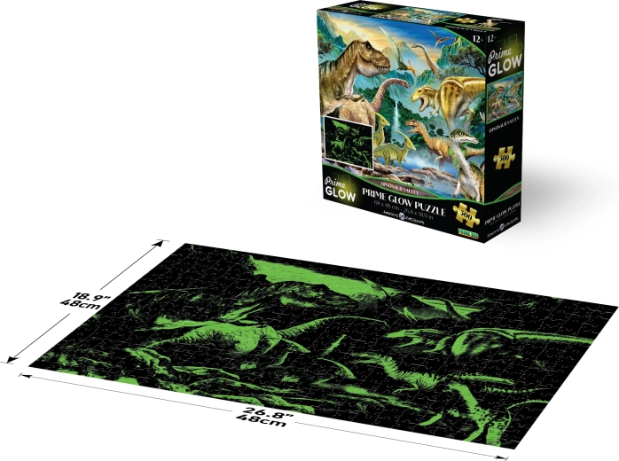 Puzzle luminoso Valle dei dinosauri 500 pezzi