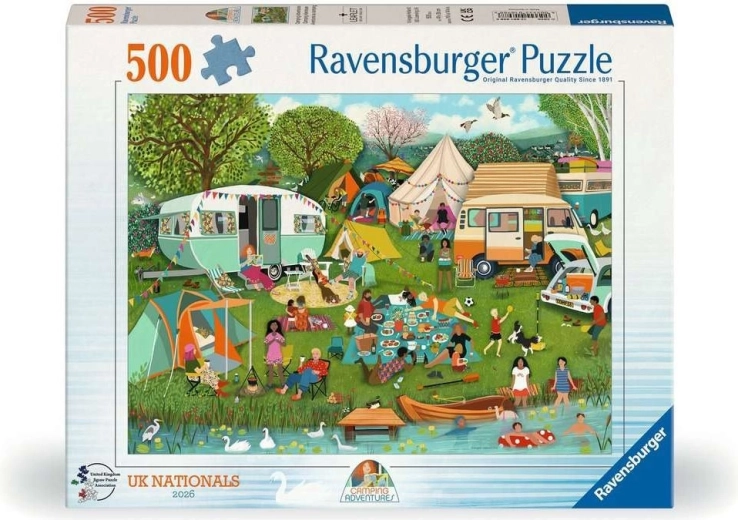 Puzzle Ravensburger Avventura in campeggio 500 pezzi