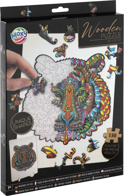Puzzle sagomato Moxy tigre 130 pezzi