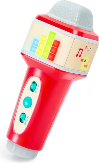 Microfono Hape Pixelz Popstar con effetti luminosi e sonori