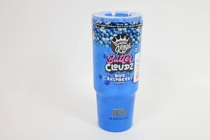 Wecool Butter Cloudz plastilina profumata con palline di schiuma lampone blu