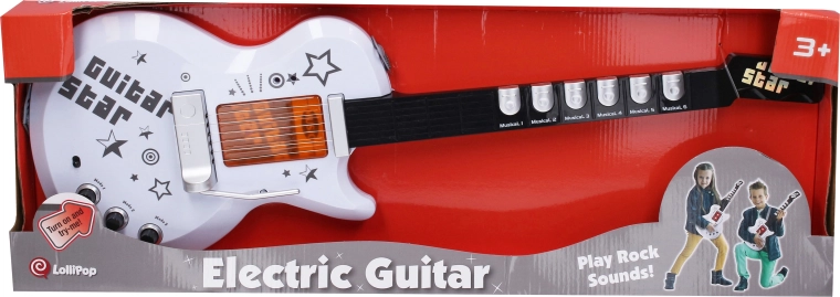 Chitarra elettrica con effetti luminosi e sonori da 70 cm