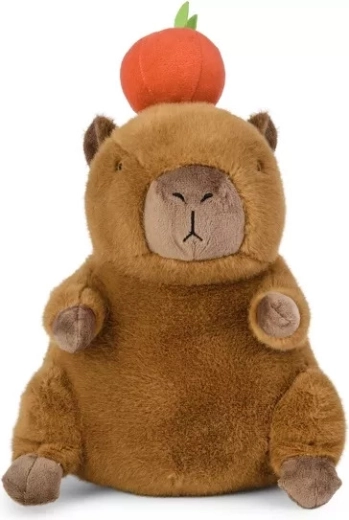 Capibara di peluche con mela 25 cm Daffi