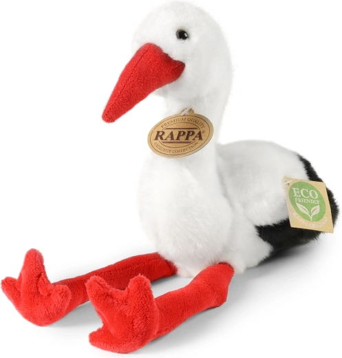 Cicogna di peluche 20 cm eco friendly RAPPA