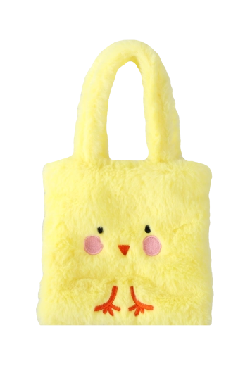 Adorabile motivo in peluche a pulcino