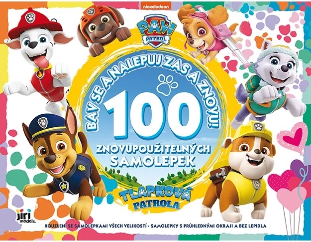 PAW Patrol – adesivi riutilizzabili con sfondi colorati