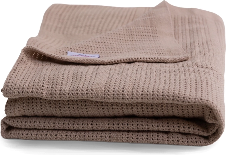 BabyMatex coperta in cotone lavorata a maglia Sisi beige 75 × 100 cm