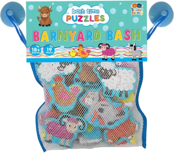 Buddy & Barney adesivi da bagno fattoria puzzle