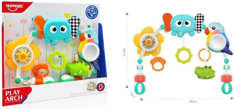 Arco gioco per passeggino e lettino con elefantino