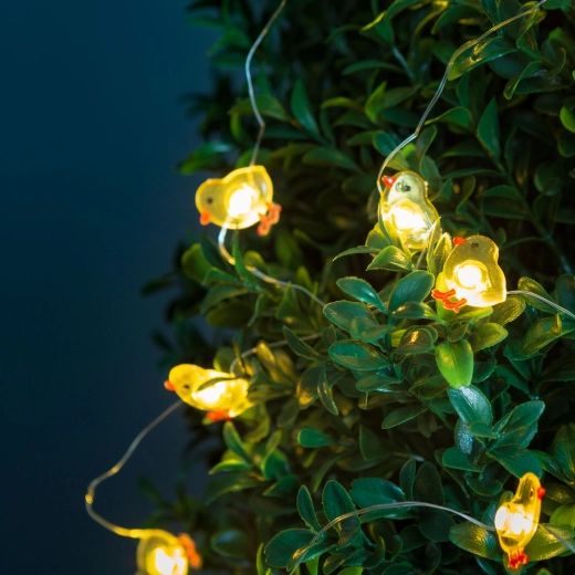 Catena luminosa LED con pulcini, 2 m, 20 LED