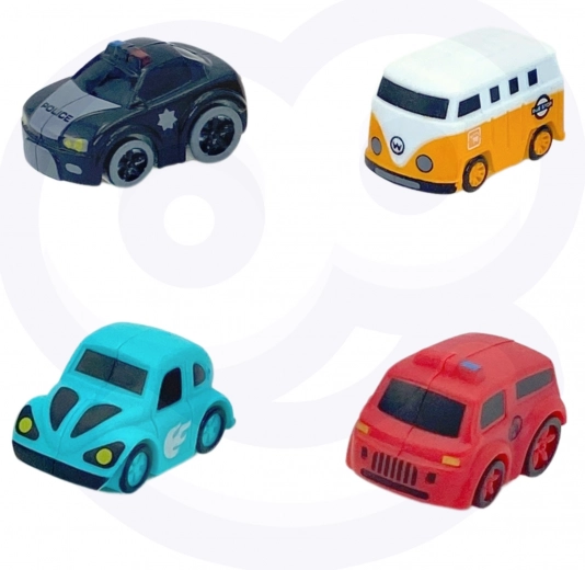 Razzo magnetico e quattro automobiline