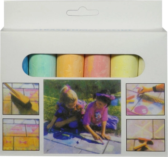 Gessetti colorati per disegnare, 6 colori