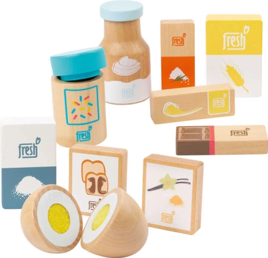 Realizzato in legno con decorazioni stampate