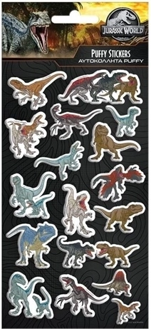 Adesivi tridimensionali Jurassic